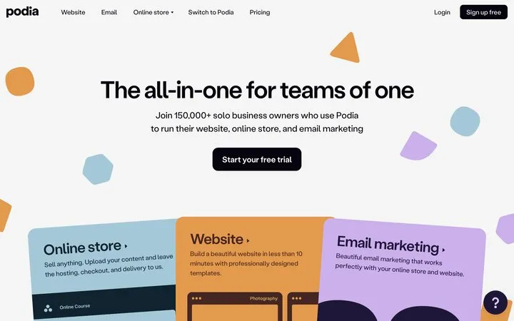 Podia Platform Screenshot